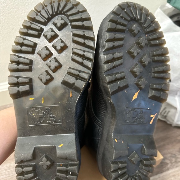 Dr. Martens Sinclair Milled Nappa Leather Platform Boots - Picture 8 of 8